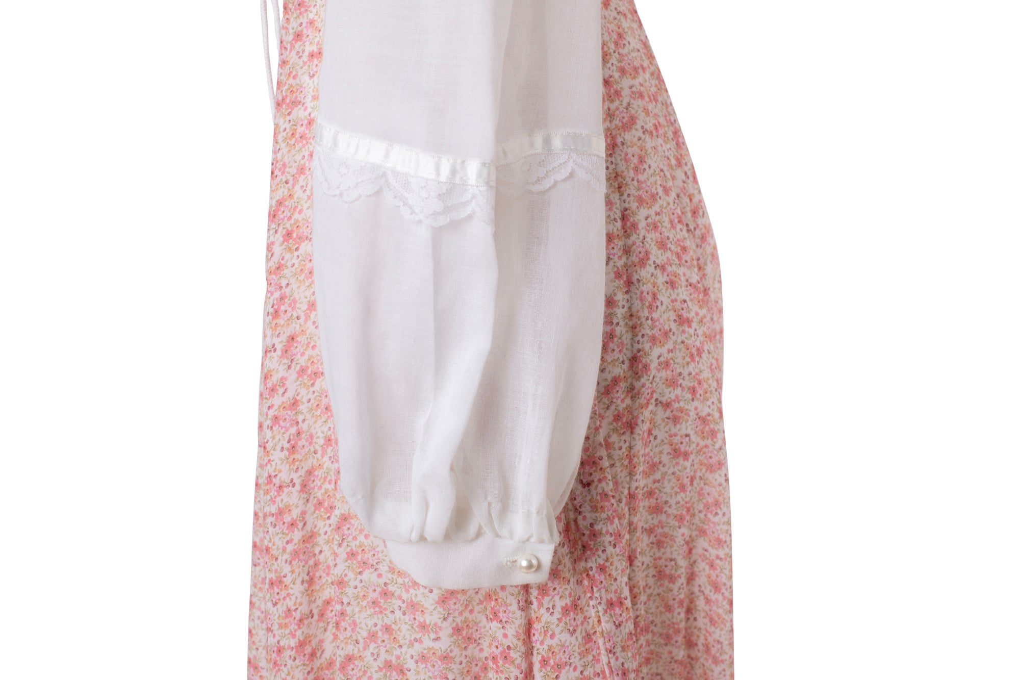 Vintage Red Floral Print Gunne Sax Maxi Dress | 5