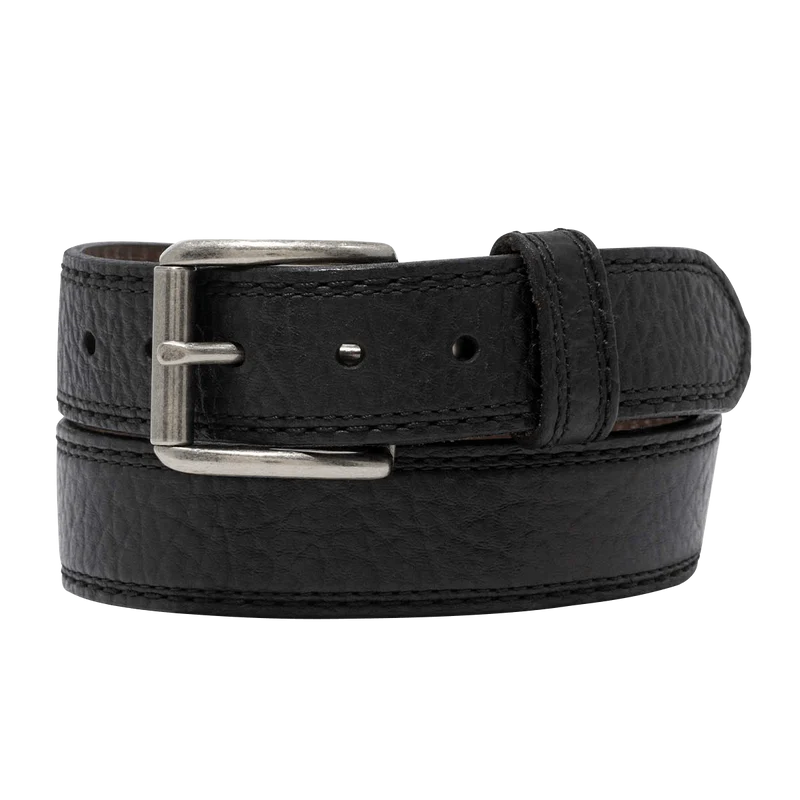 Vintage Bison Navajo Belt Black