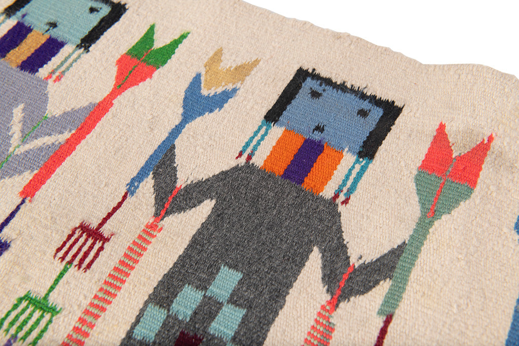 Vintage Navajo Yei Rug | 21" x 31"