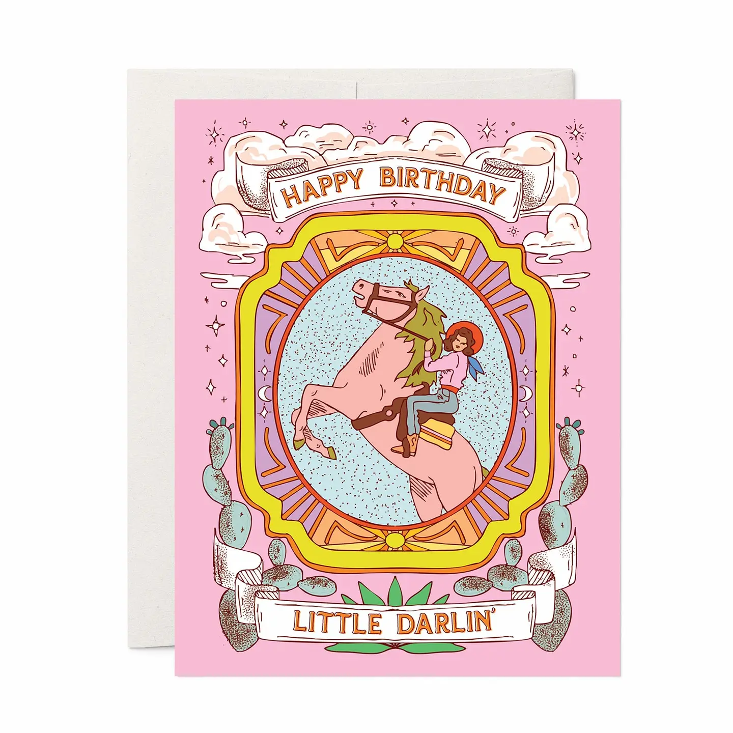 Darlin’ Cowgirl Birthday Greeting Card