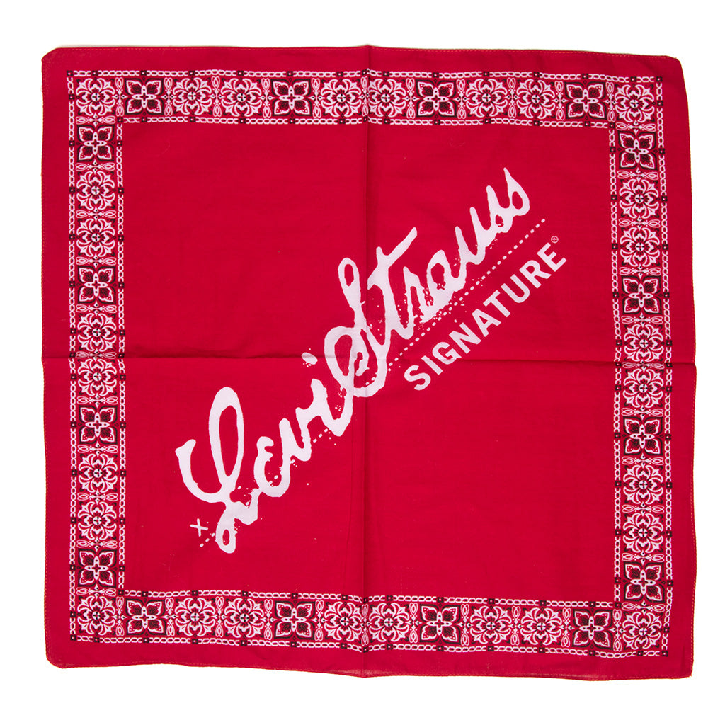 Vintage Levi Strauss Signature Red Bandana Deadstock