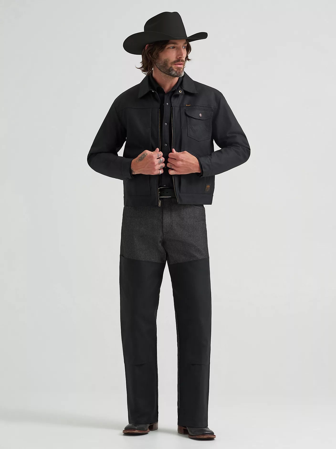 Wrangler® X Filson Adventure Jacket | Black w/ Chainstitching