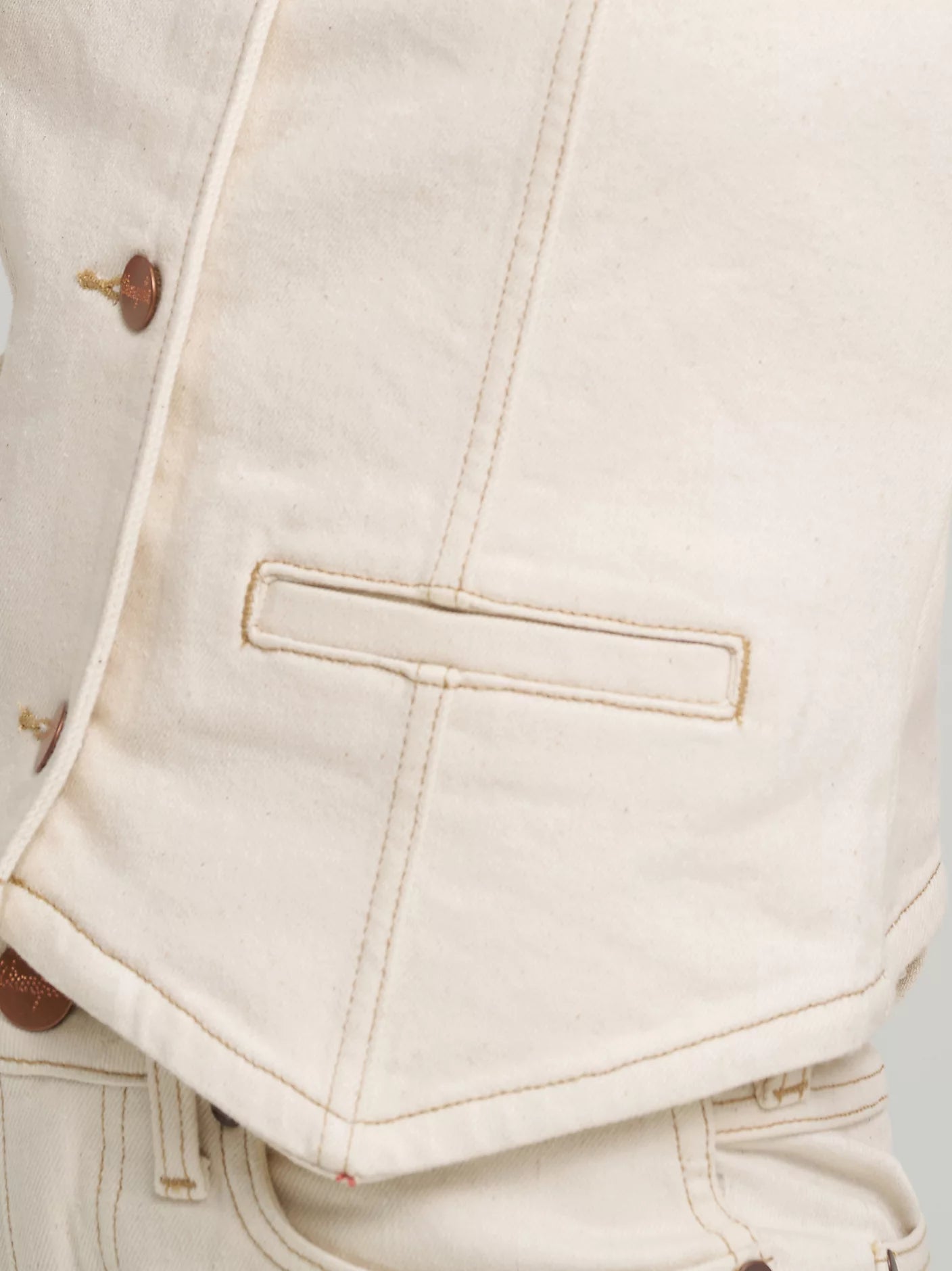 Wrangler Retro | Vintage Denim Vest | White