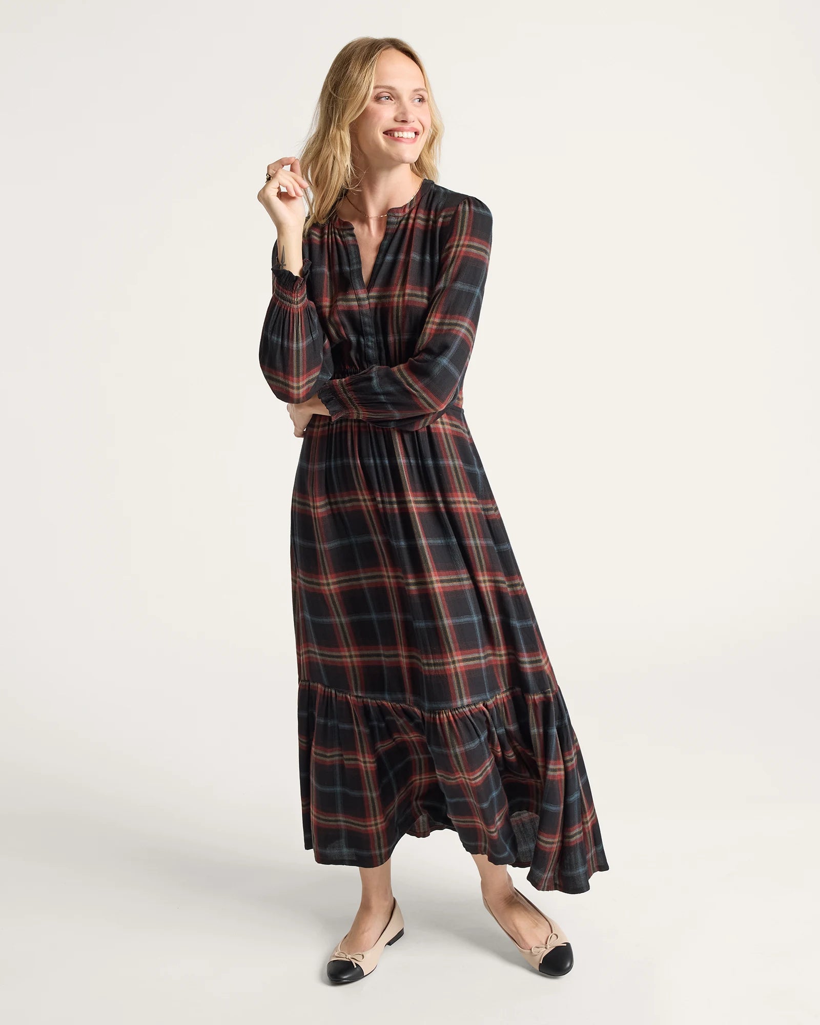 Pendleton | Zoe Dress | Black Multi Plaid