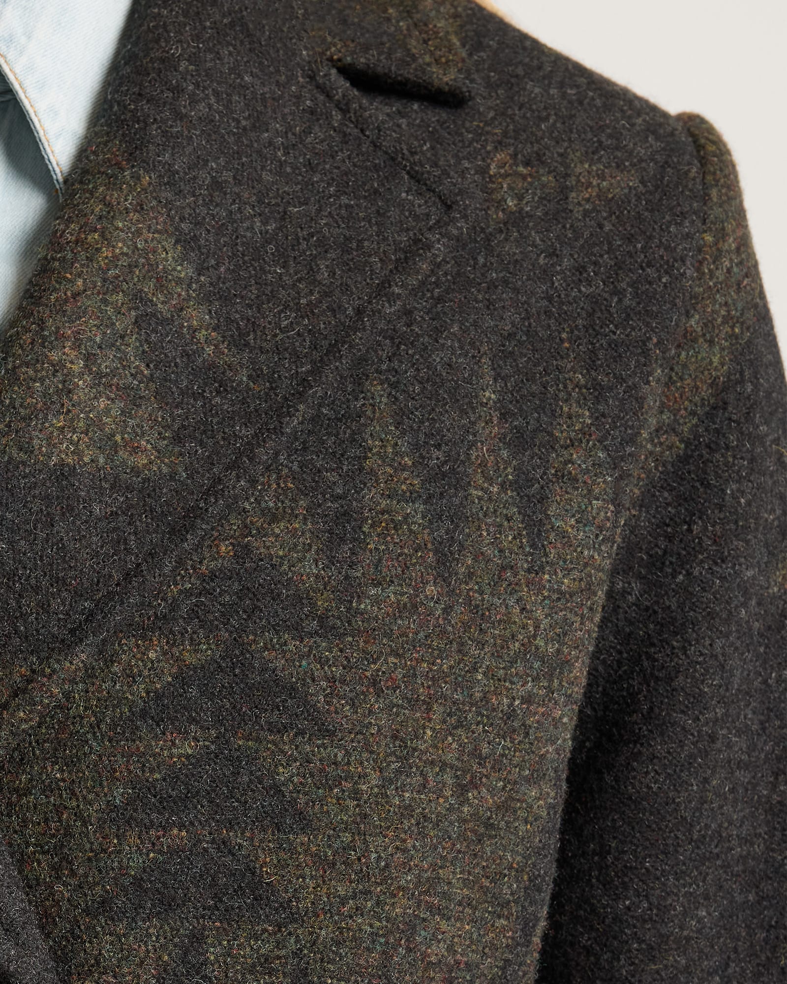 Pendleton | Jacquard Wool Trench Coat | Mirror Lake Olive