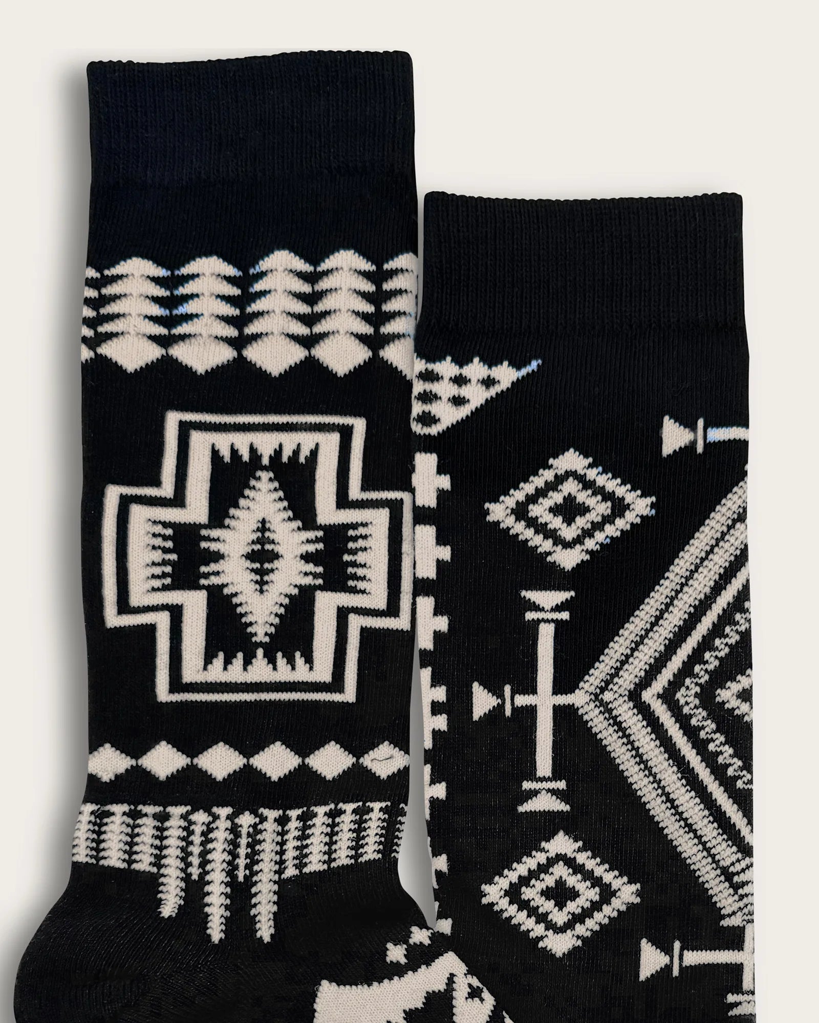 Pendleton | Trio Pattern Crew Sock | Black