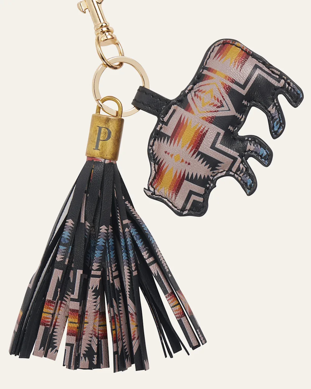 Pendleton | Bison Leather  Keychain | Harding Black/Bright
