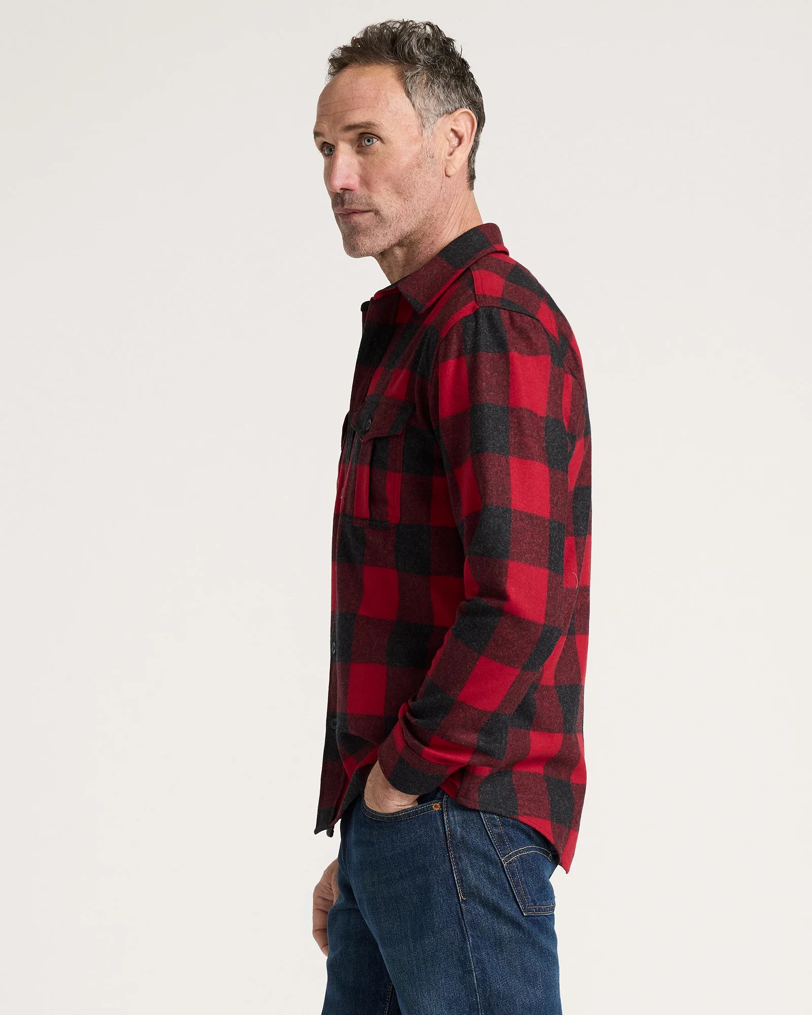 Pendleton | Scout Shirt | Red/Oxford Buffalo Check