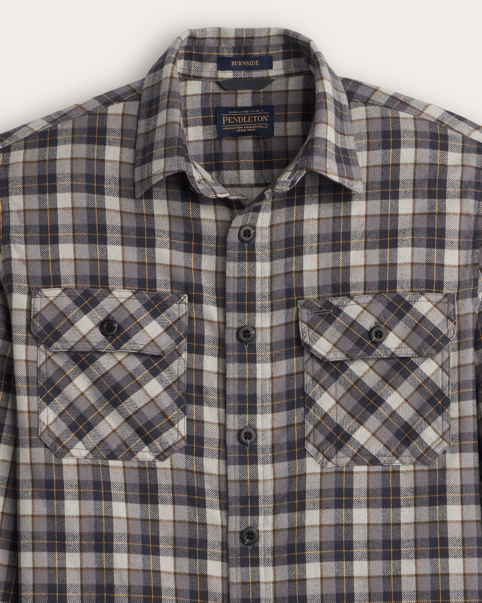 Pendleton | Burnside Flannel Shirt | Grey Plaid
