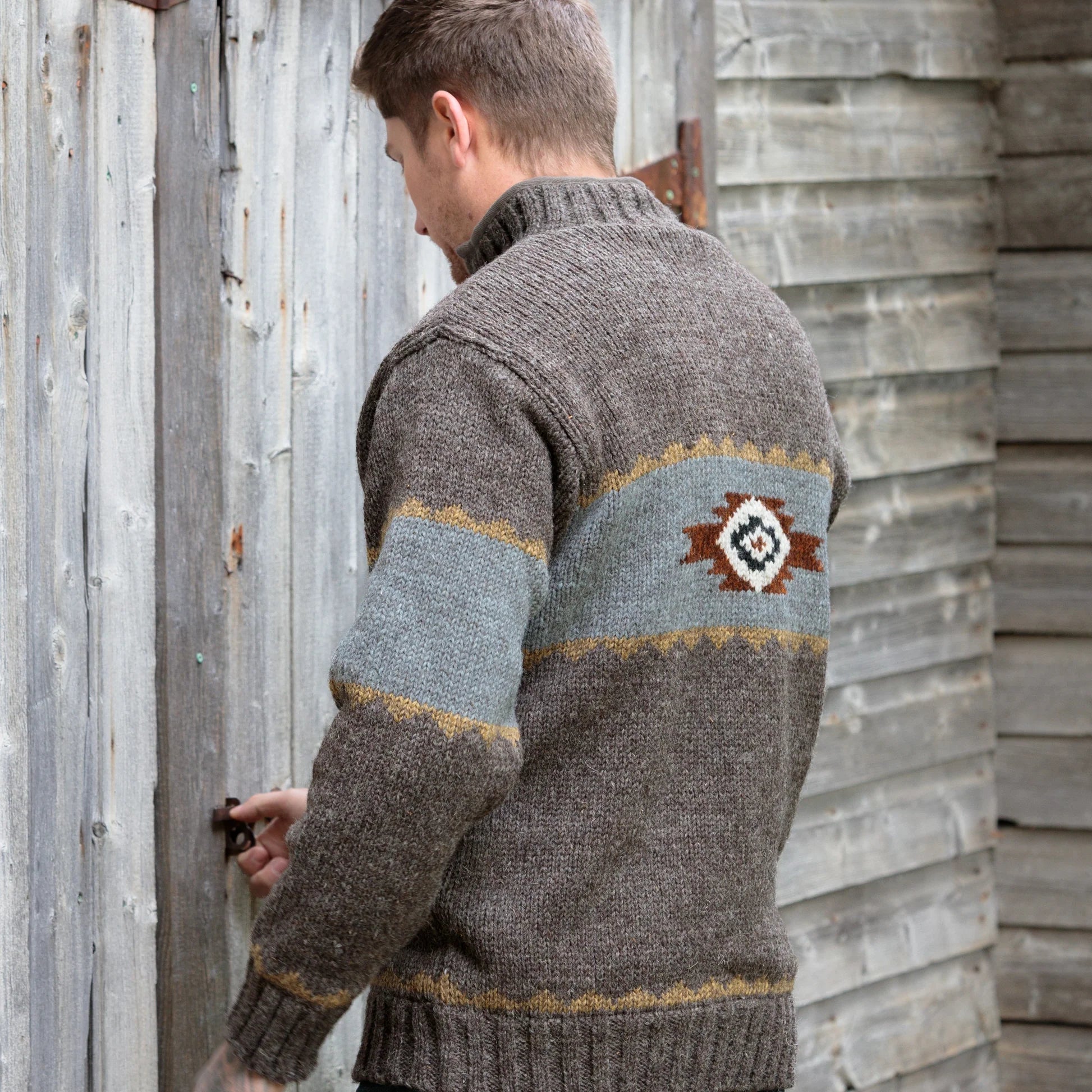 Lost Horizons | Navajo Sweater | Dark Natural