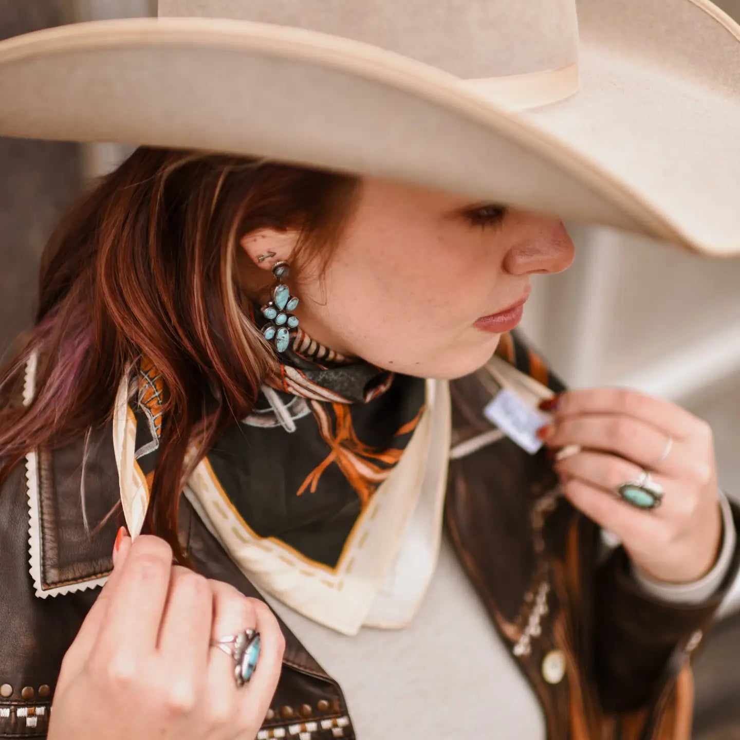 Tack Room Treasure Silk Wild Rag Scarf | 26 x 26