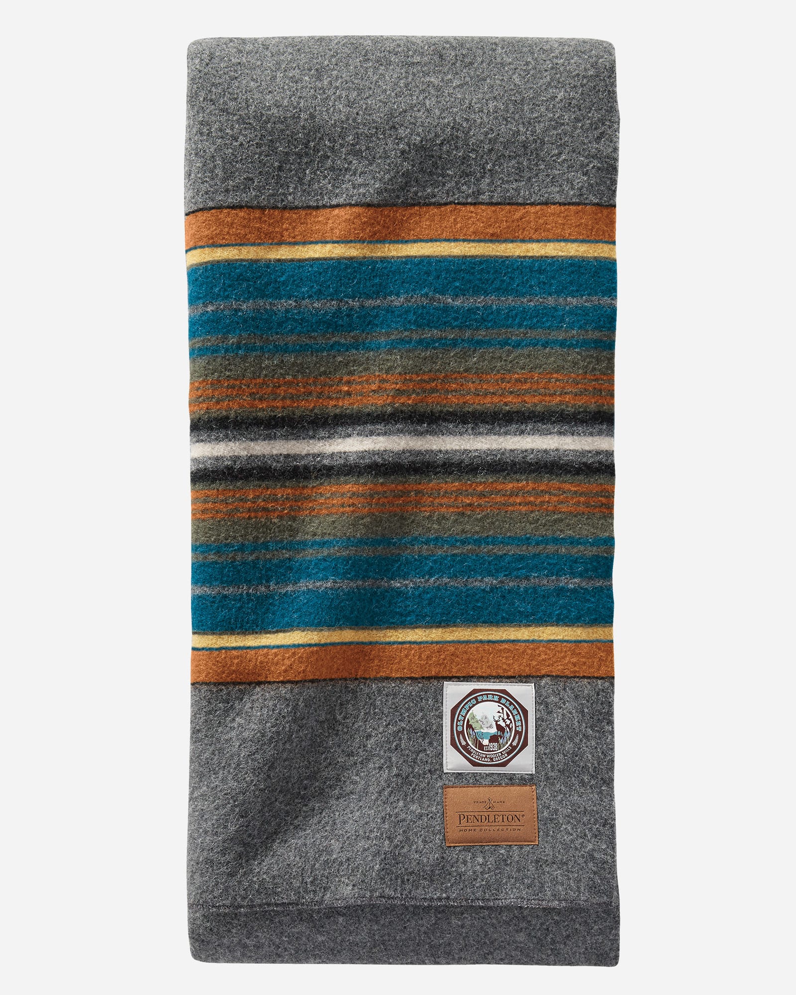 Pendleton | National Park Full Blanket | Olympic Grey