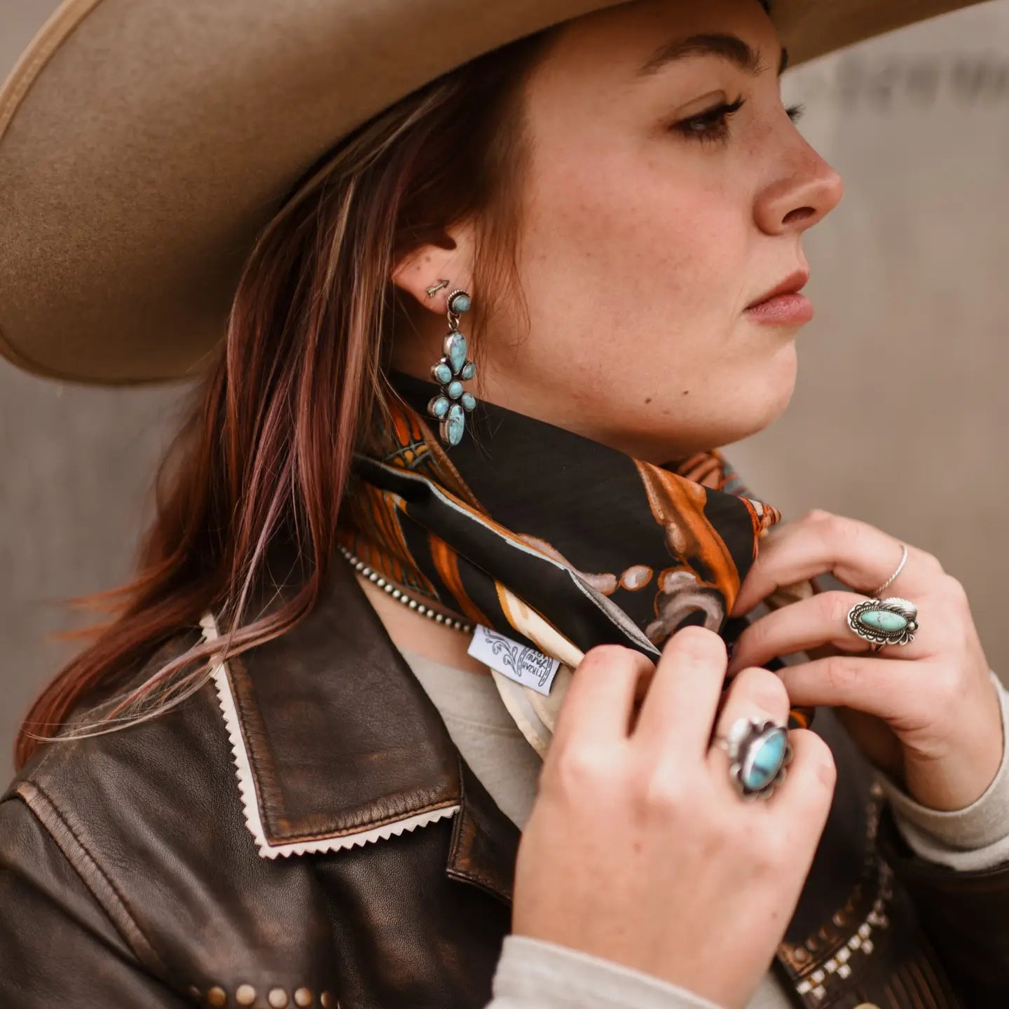 Tack Room Treasure Silk Wild Rag Scarf | 26 x 26