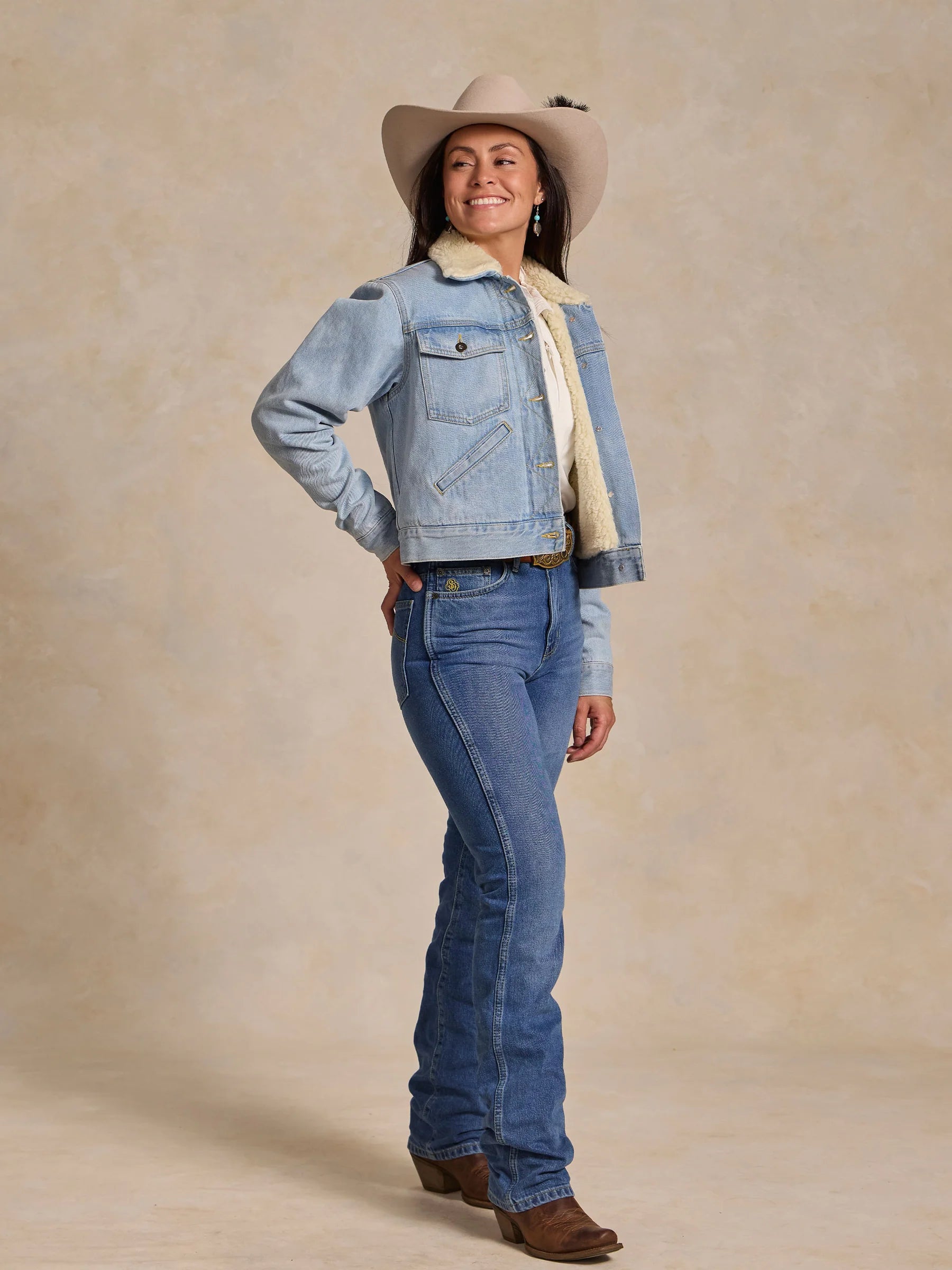 Schaefer Outfitter | Sherpa Lined Denim Jacket | Light Wash