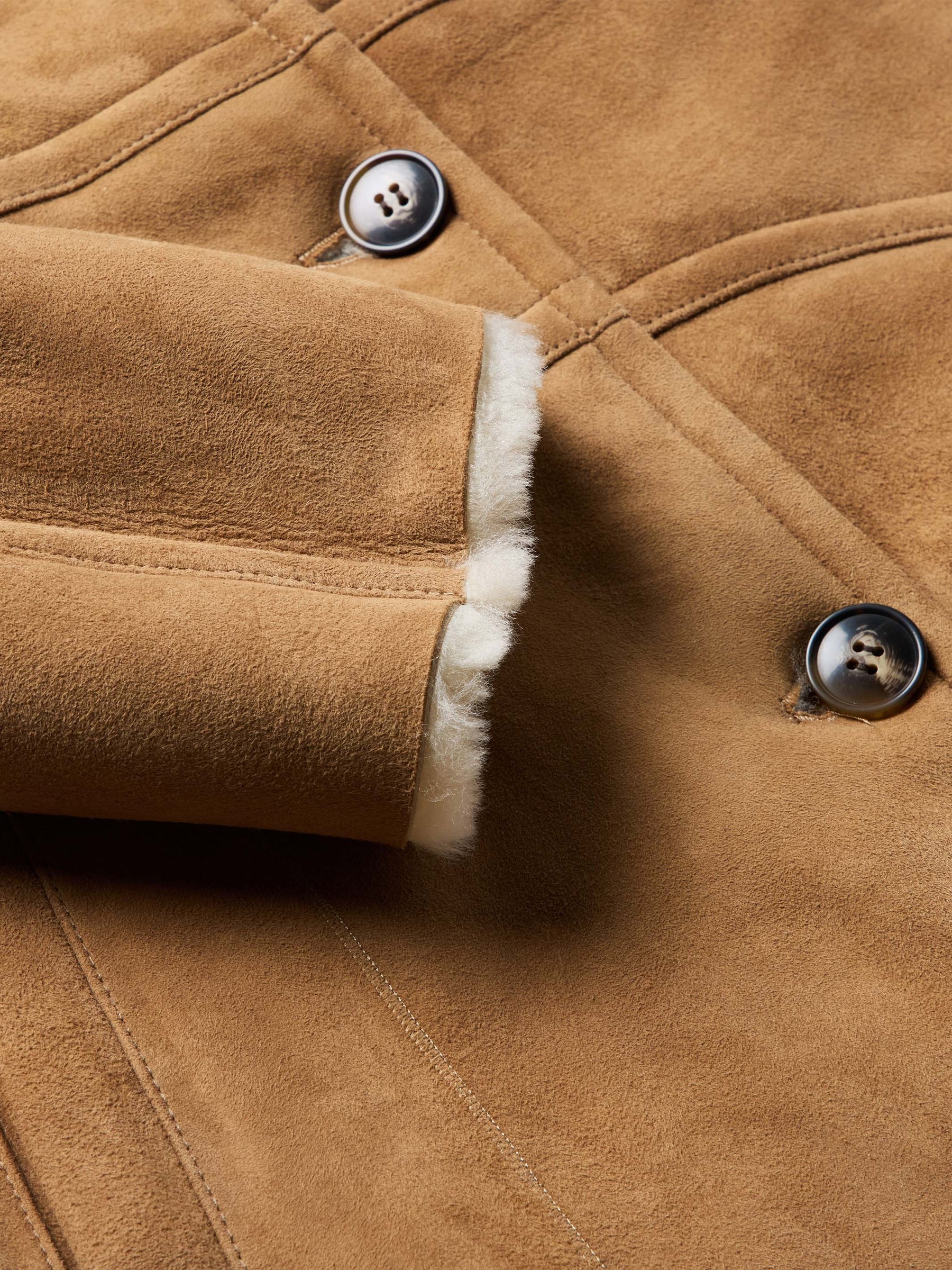 Schaefer Outfitter | Long Shearling Coat | Chestnut