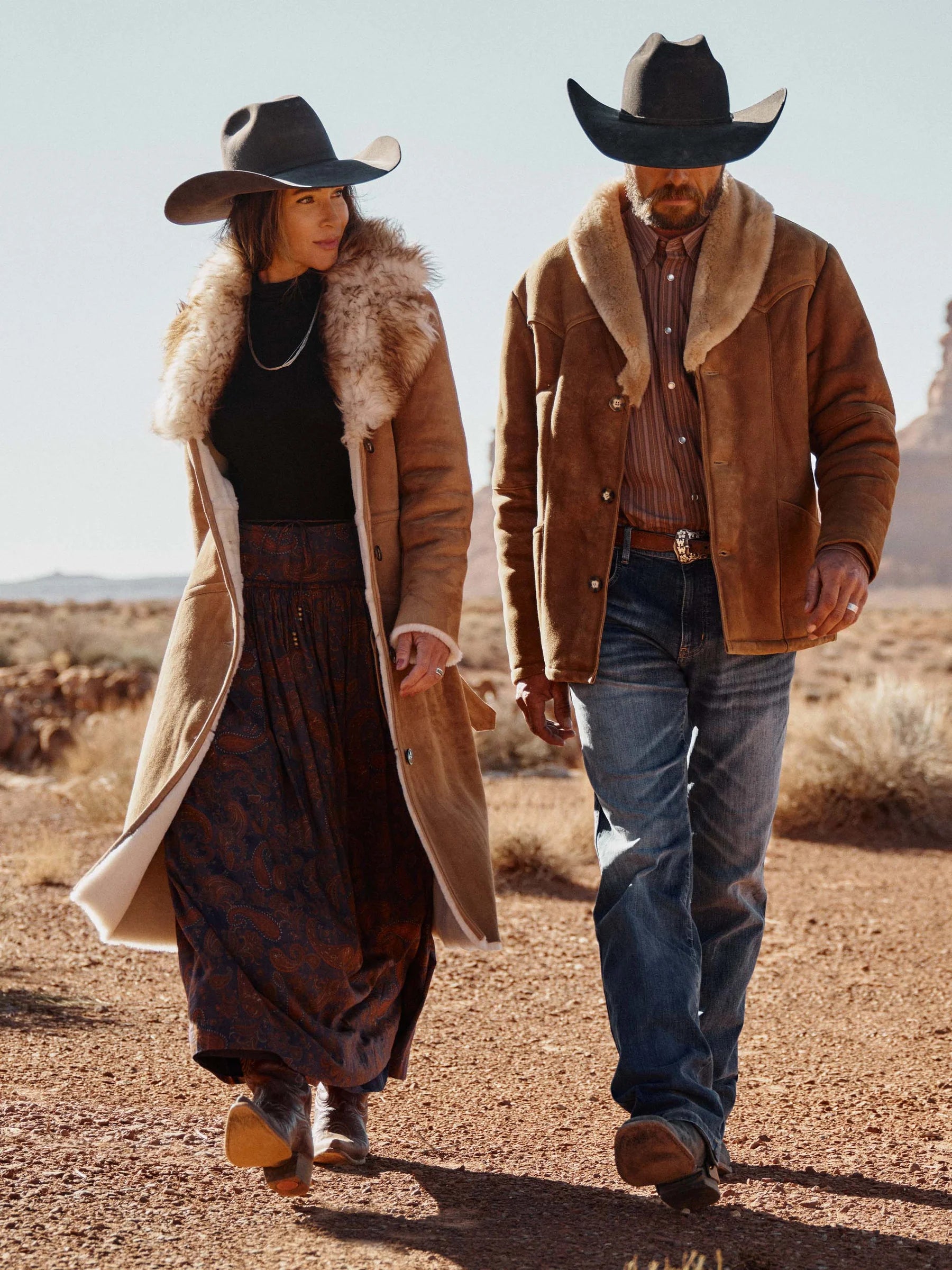 Schaefer Outfitter | Long Shearling Coat | Chestnut