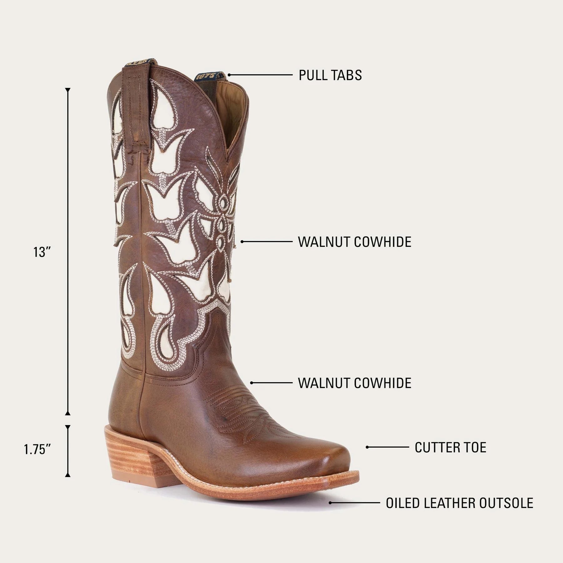 Hyer | Rozel Boot | Walnut
