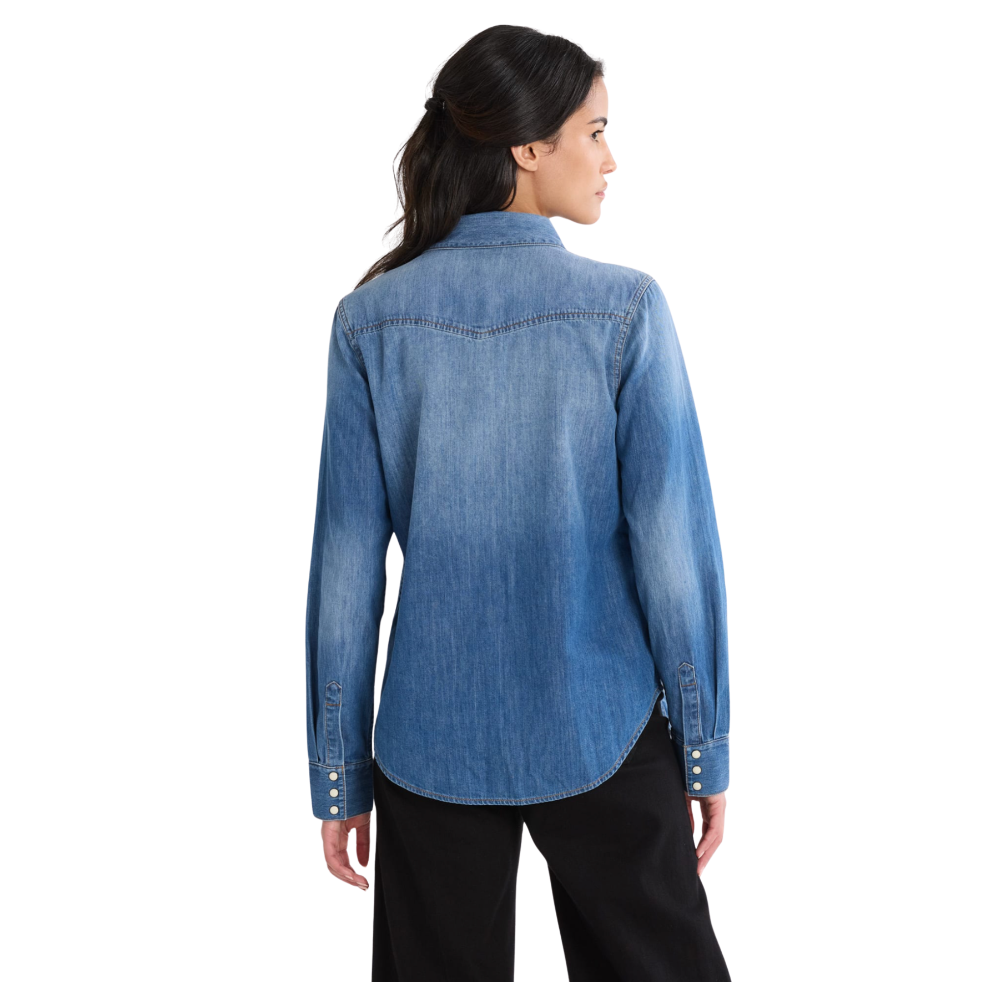 Chambray Blue Gambler Shirt