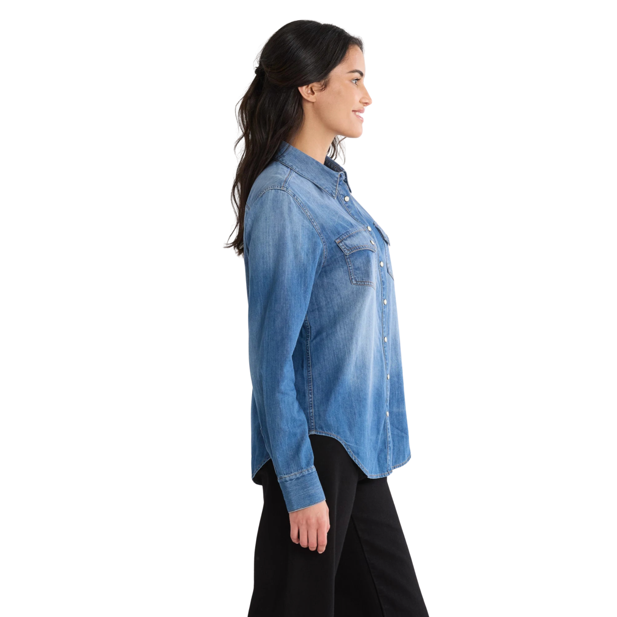 Chambray Blue Gambler Shirt