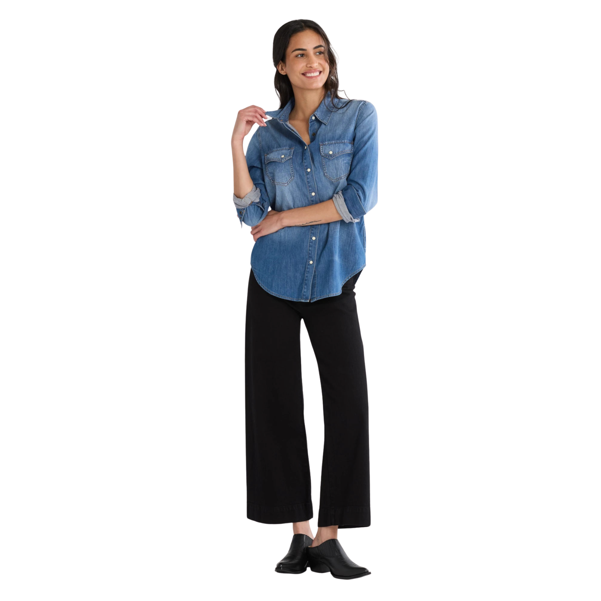 Chambray Blue Gambler Shirt