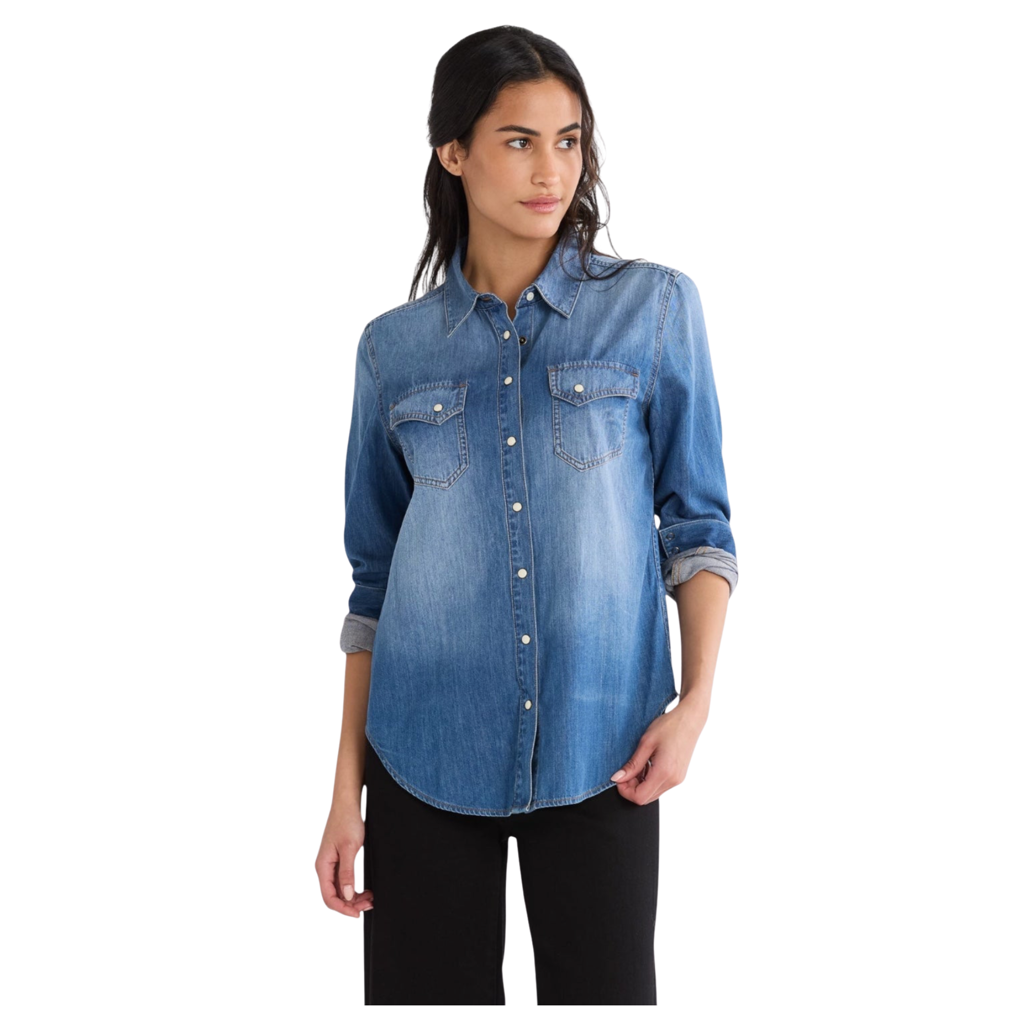 Chambray Blue Gambler Shirt