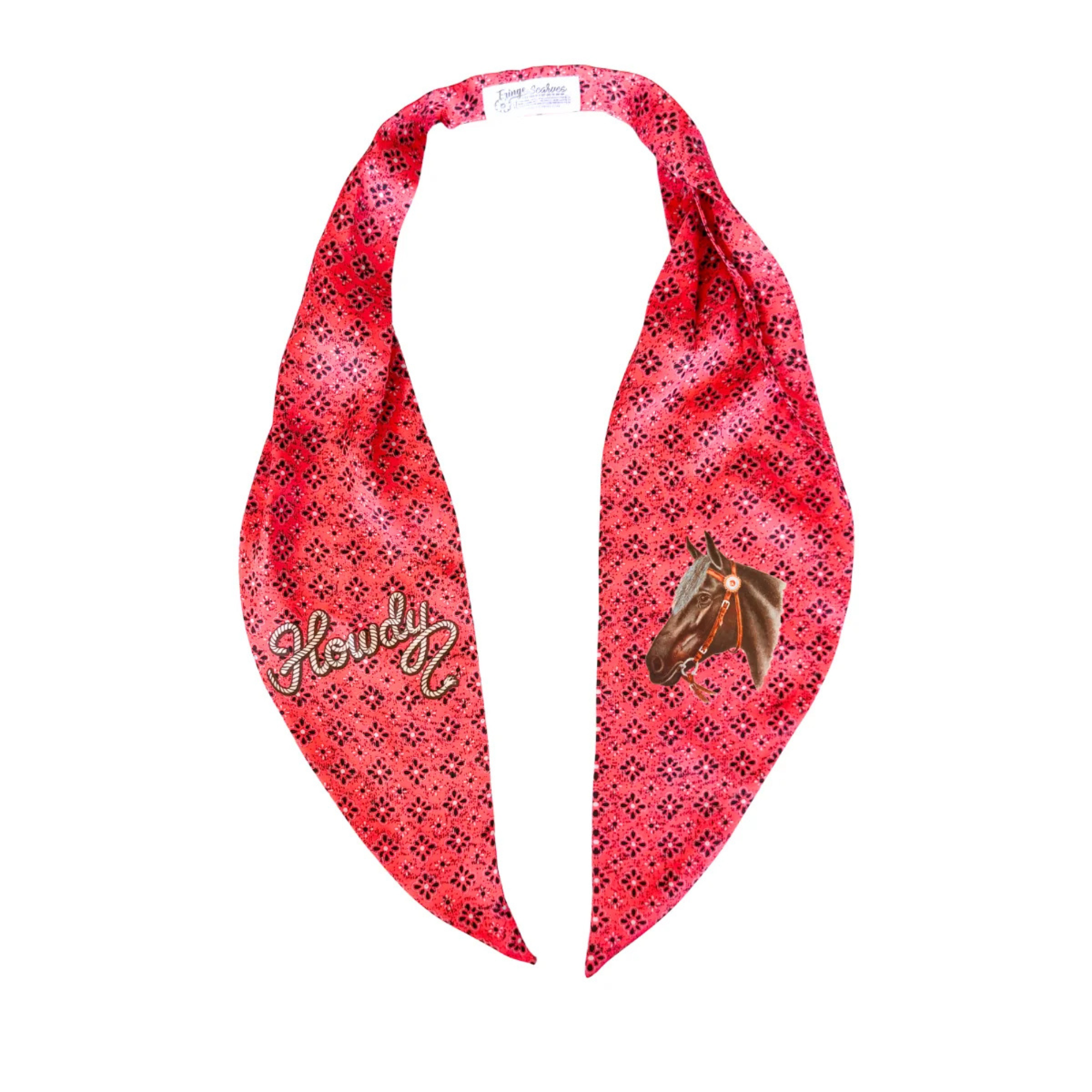 Howdy Pony Express Scarf Red