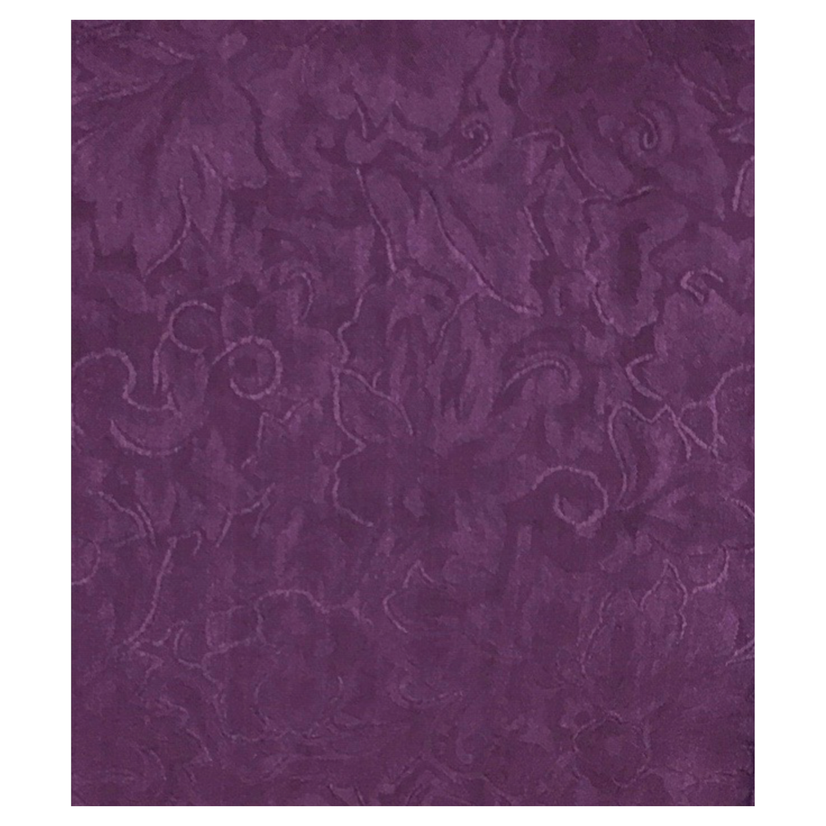 Plum Jacquard Silk Scarf