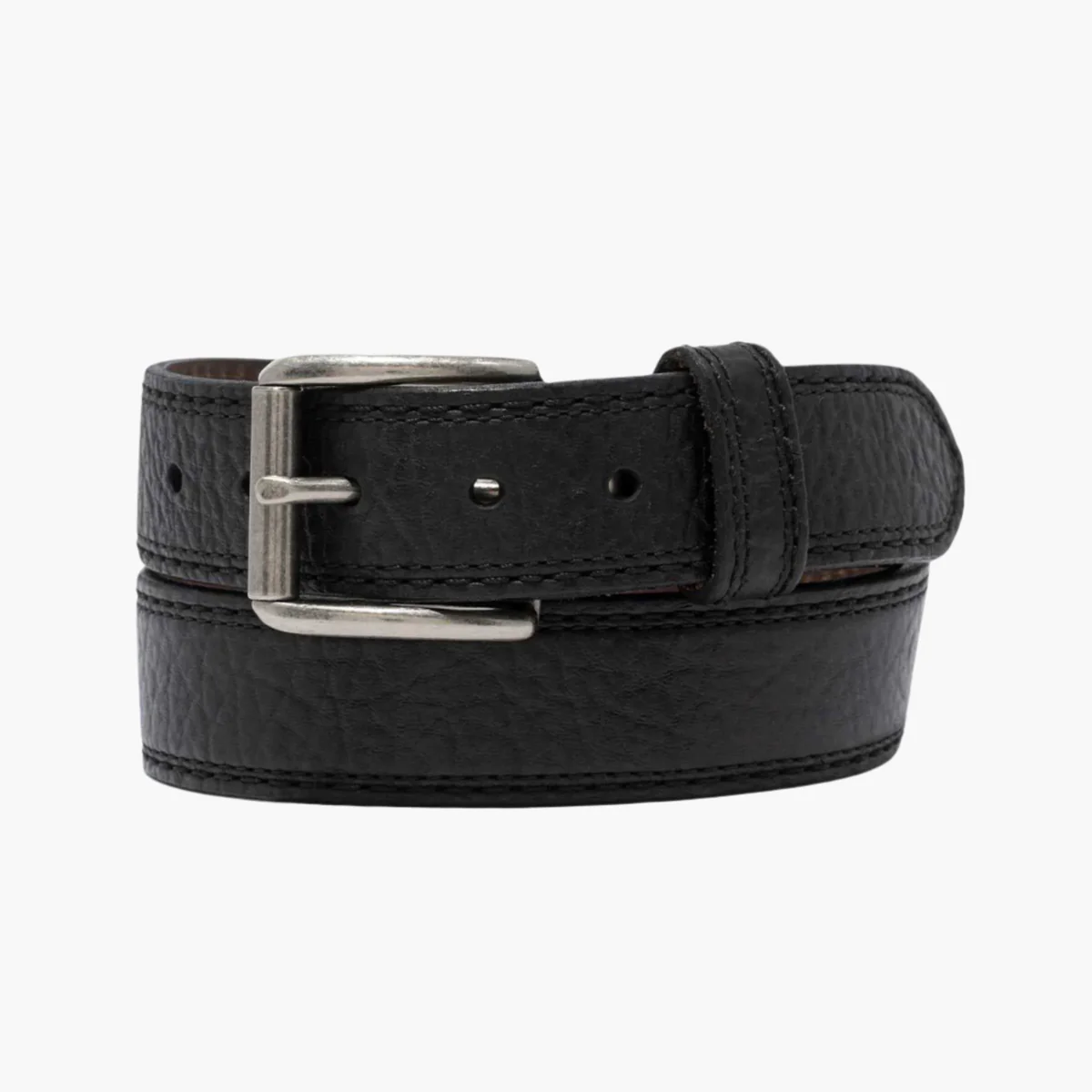 Vintage Bison Navajo Belt Black