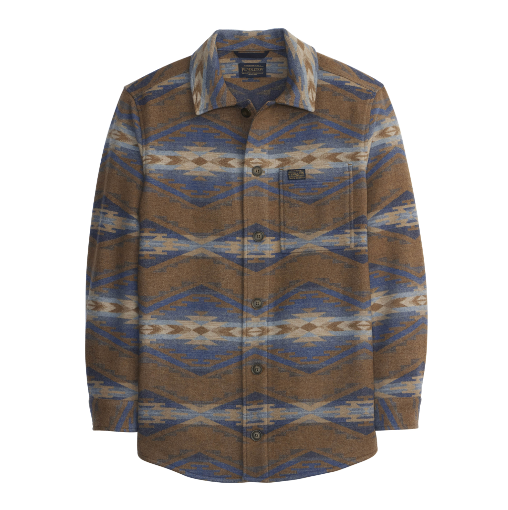 Pendleton | Lightweight Wool Overshirt | Tumalo Ridge | Brown