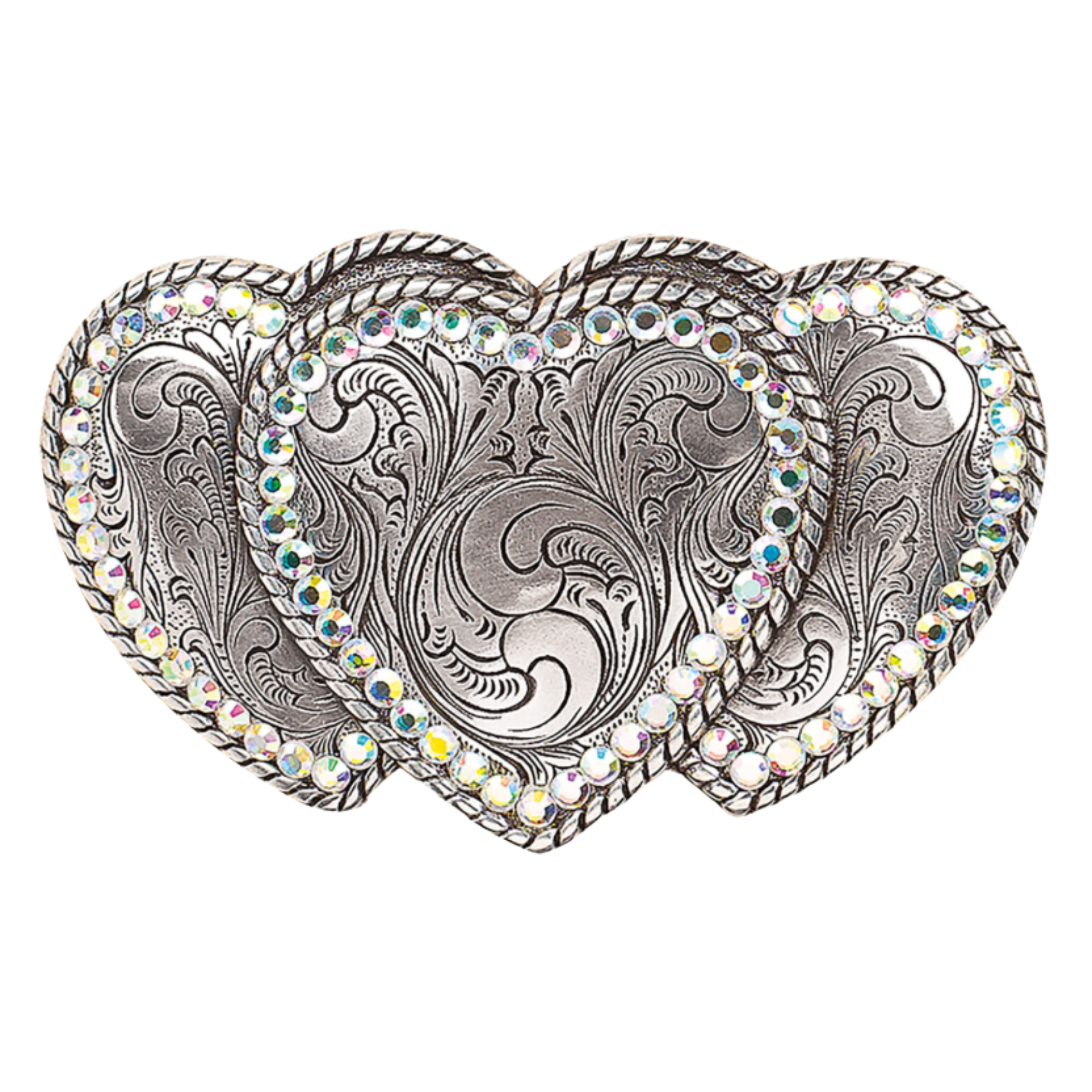 Blazin Roxx Triple Heart Buckle