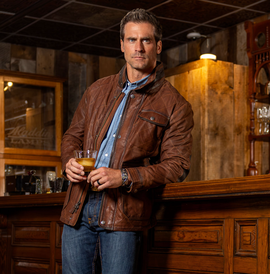 Madison Creek Outfitters | Sedona Waxed Suede Jacket | Bourbon