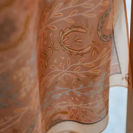 Western Harvest Silk Wild Rag Scarf | Dusty Rose | 26 x 26