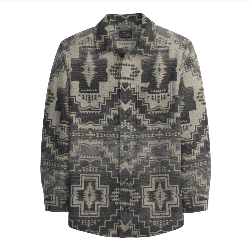 Pendleton | Lightweight Wool Overshirt | Harding Star Grey