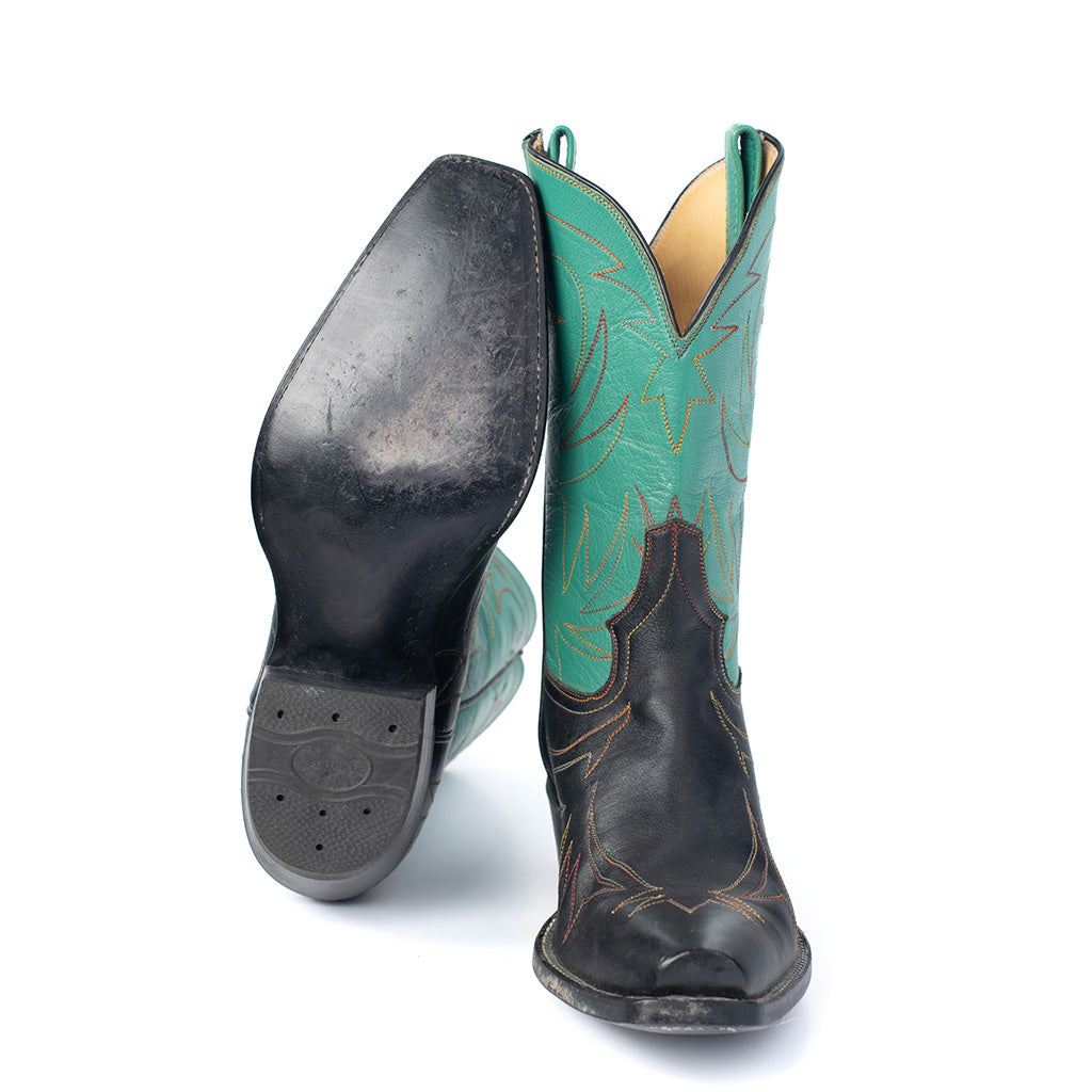 Rocket Buster Women's Teal & Blue Cowboy Boots | 7 1/2 M