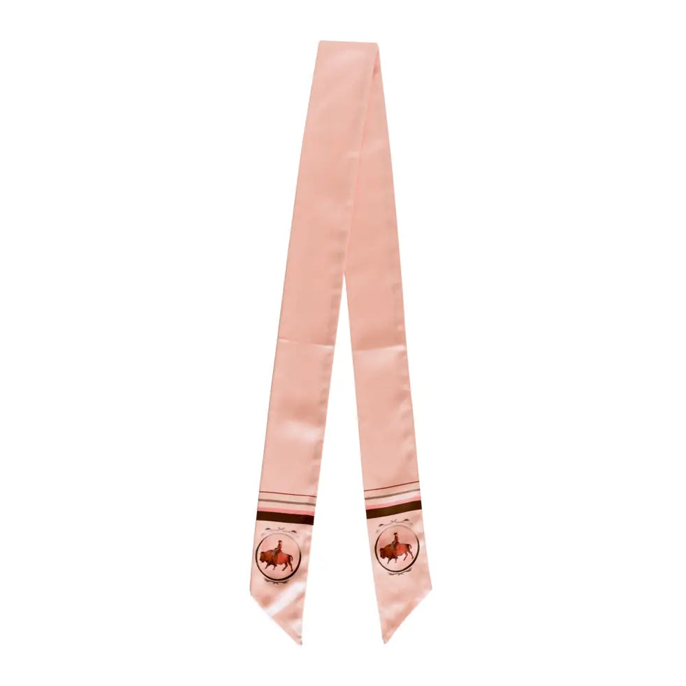 Roamin' Cowgirl Bison Silk Twilly Scarf