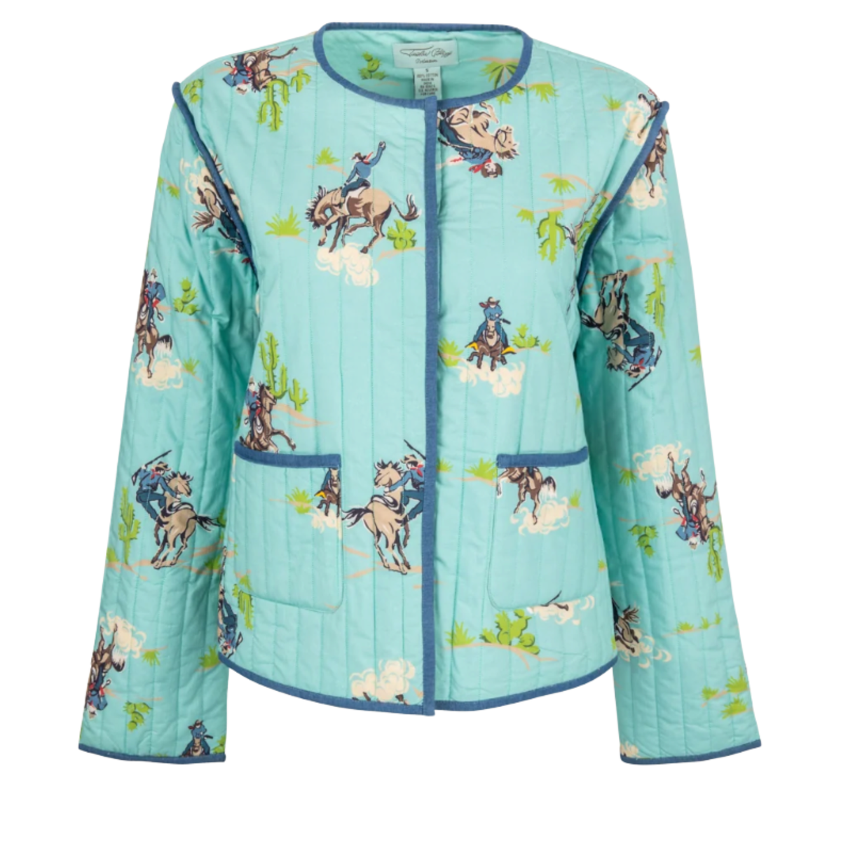 Ayma Quilted Aqua Casper Jacket