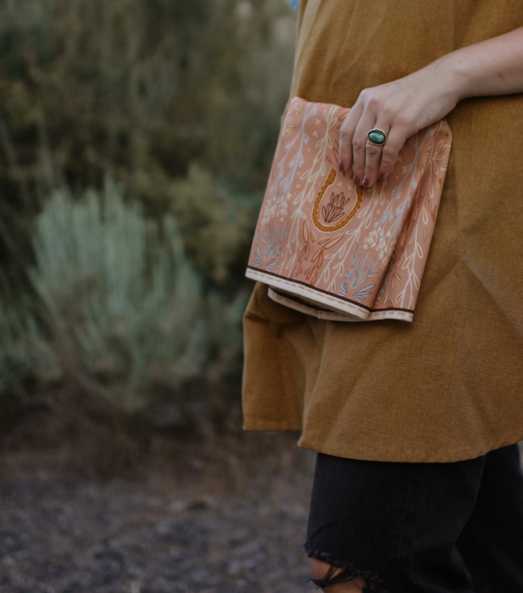 Western Harvest Kitchen Tea Towel | Dusty Rose