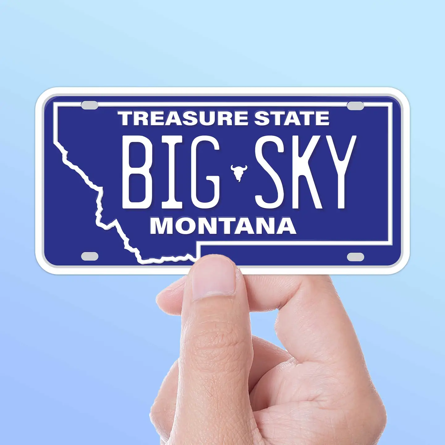 Big Sky Montana License Plate Sticker