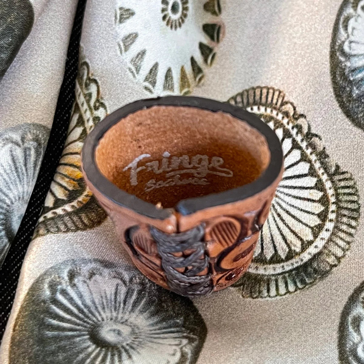 Angelo Leather Scarf Slide