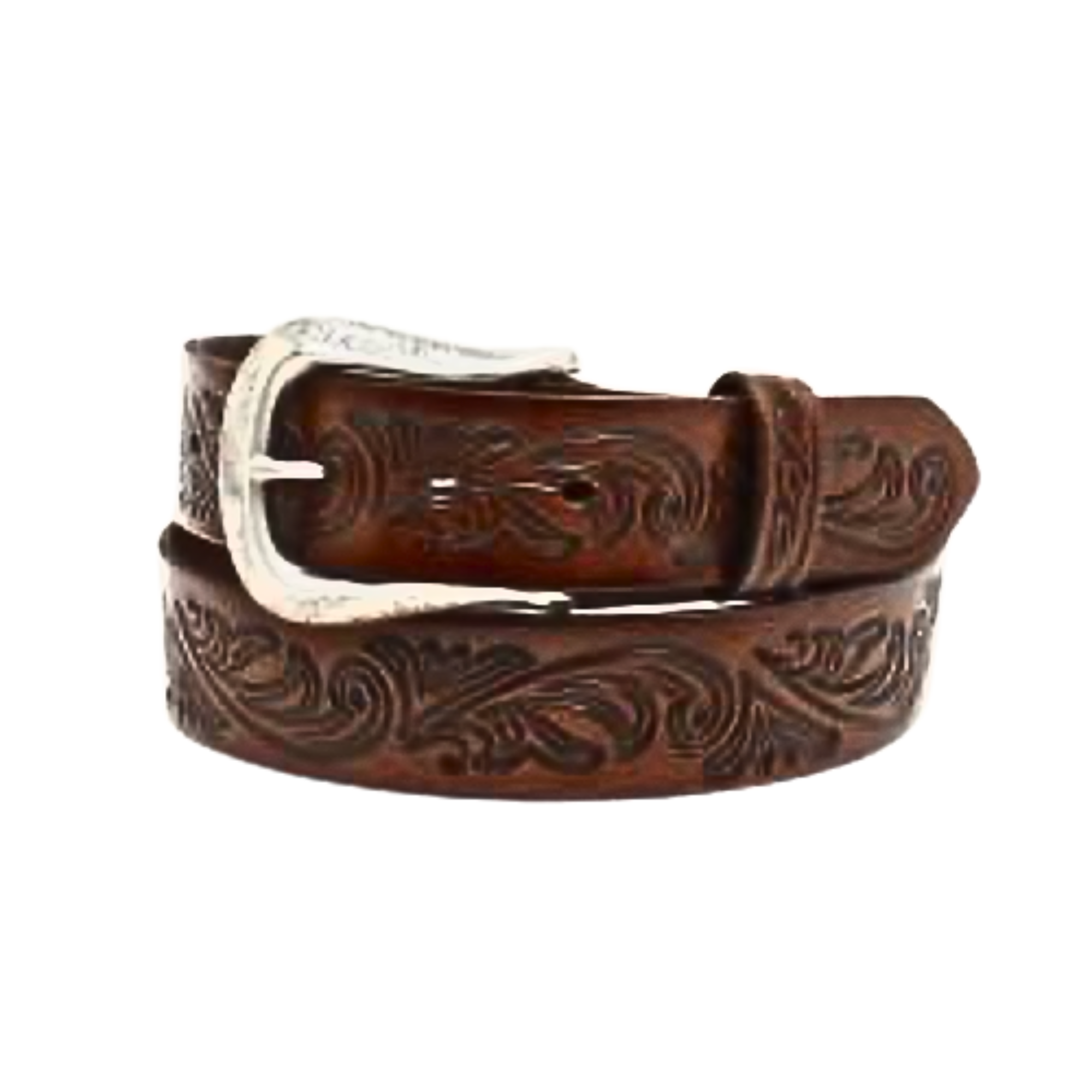 Ladies Small Floral Embossed Belt