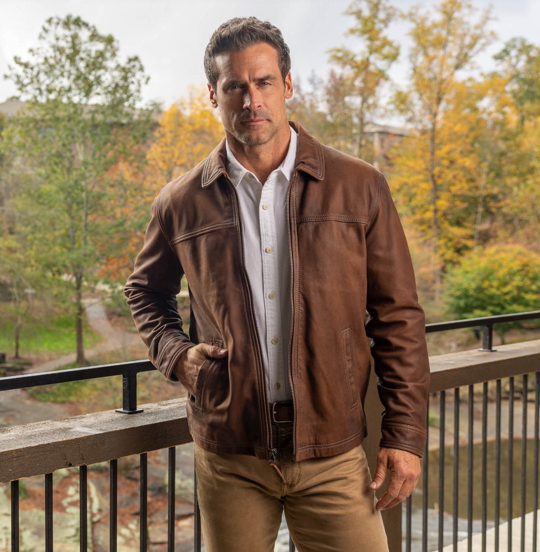 Madison Creek Outfitters | Hickory Leather Jacket | Bark