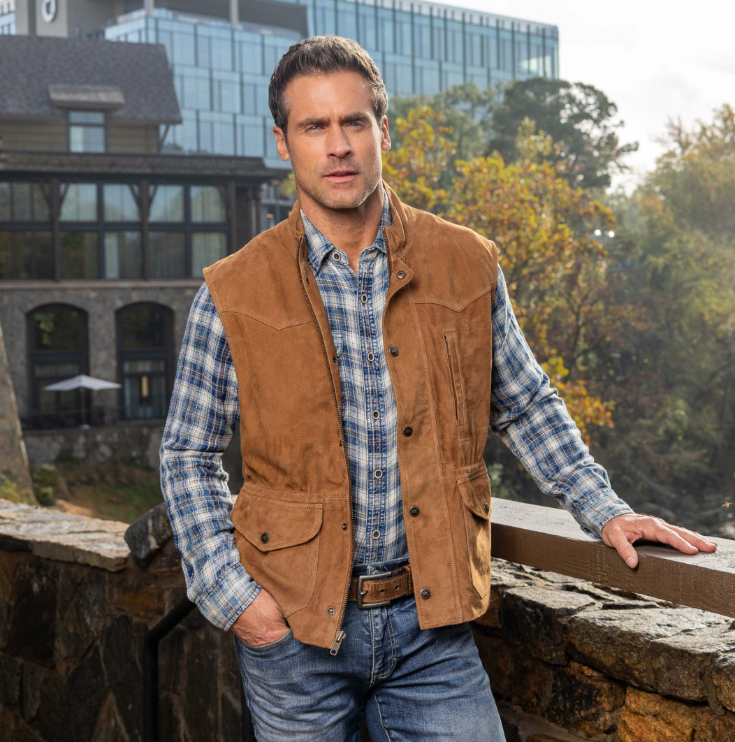 Madison Creek Outfitters | Bandera Suede Vest | Whiskey