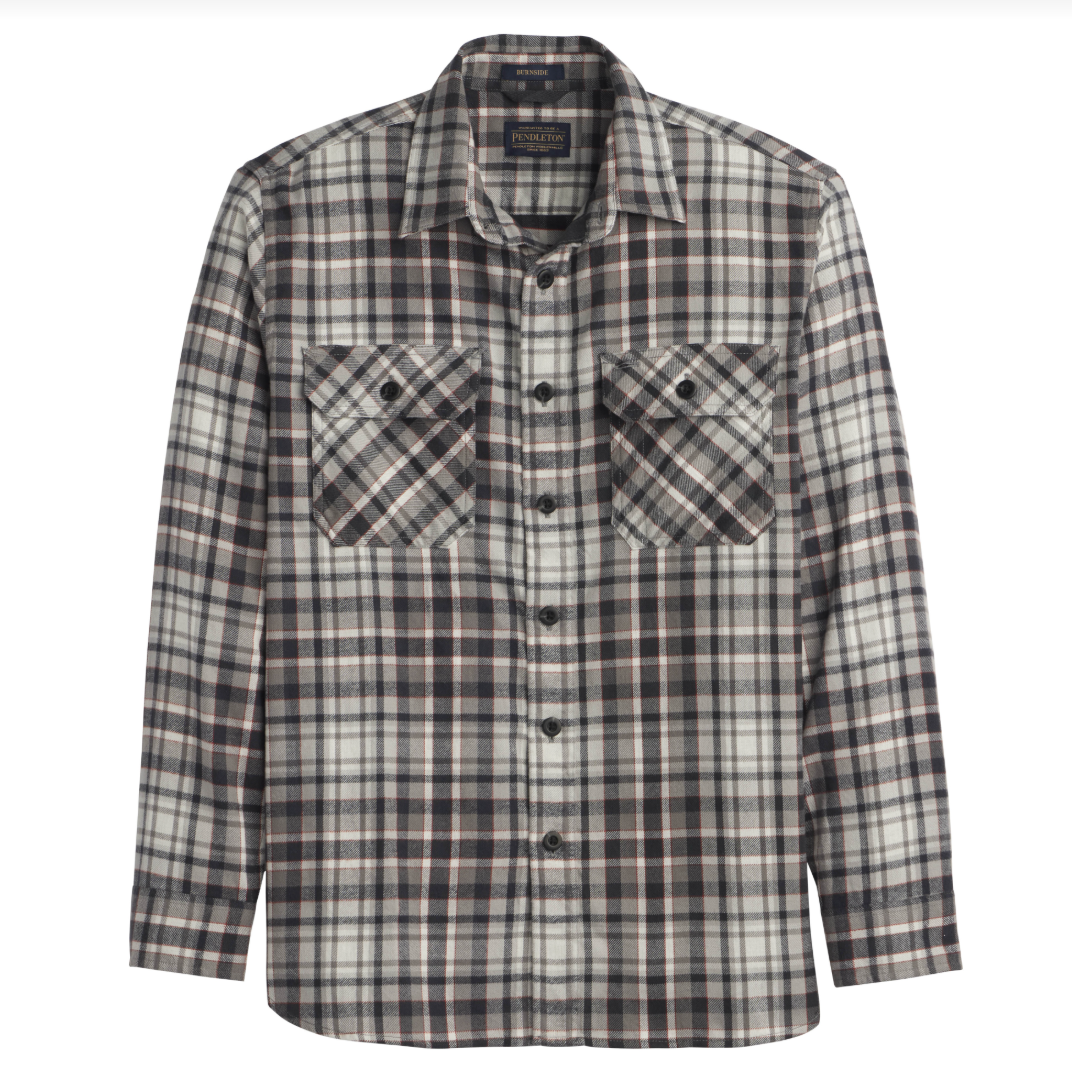 Pendleton | Burnside Flannel Shirt | Grey Plaid