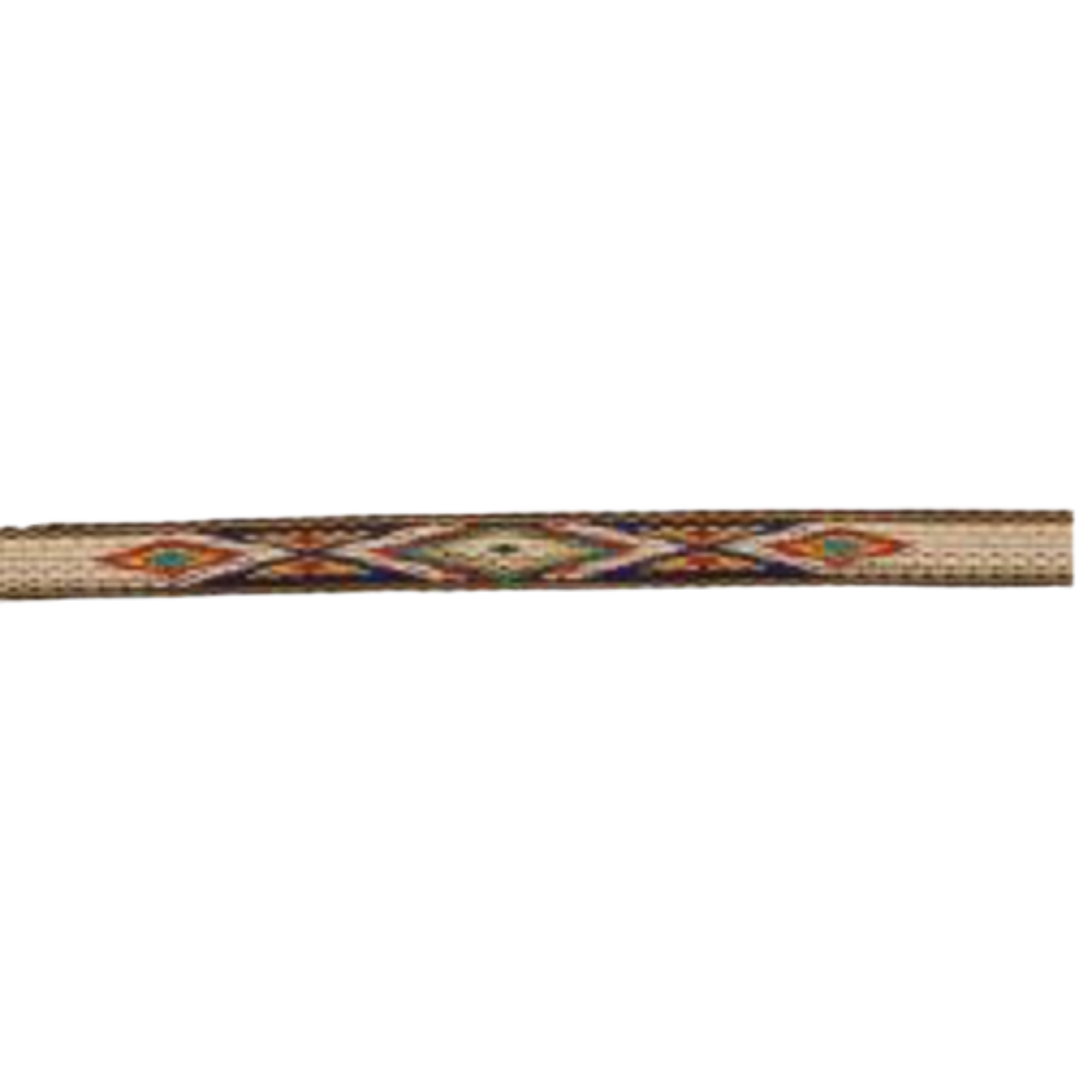 Multicolor Ribbon Hat Band With Horsehair Tassel