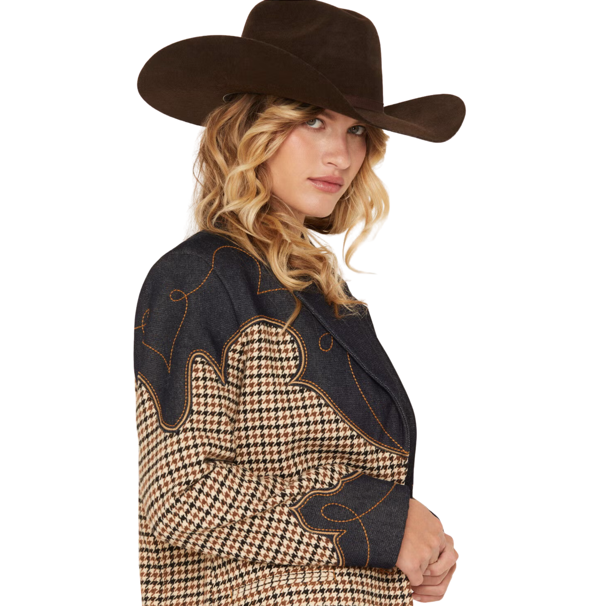 Modern Houndstooth Blazer