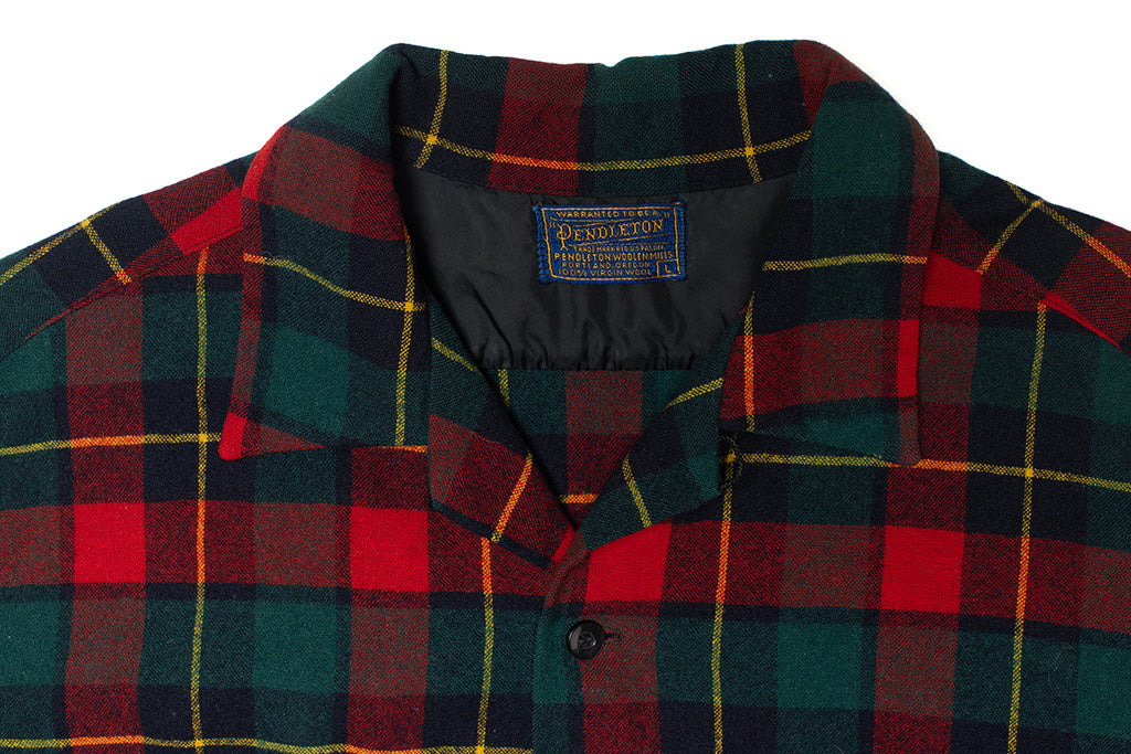 Pendleton Red Green Plaid Shirt 1