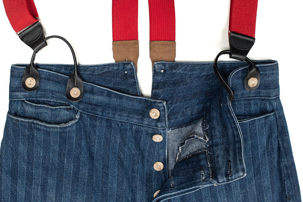 Pinstripe Denim Jeans 2