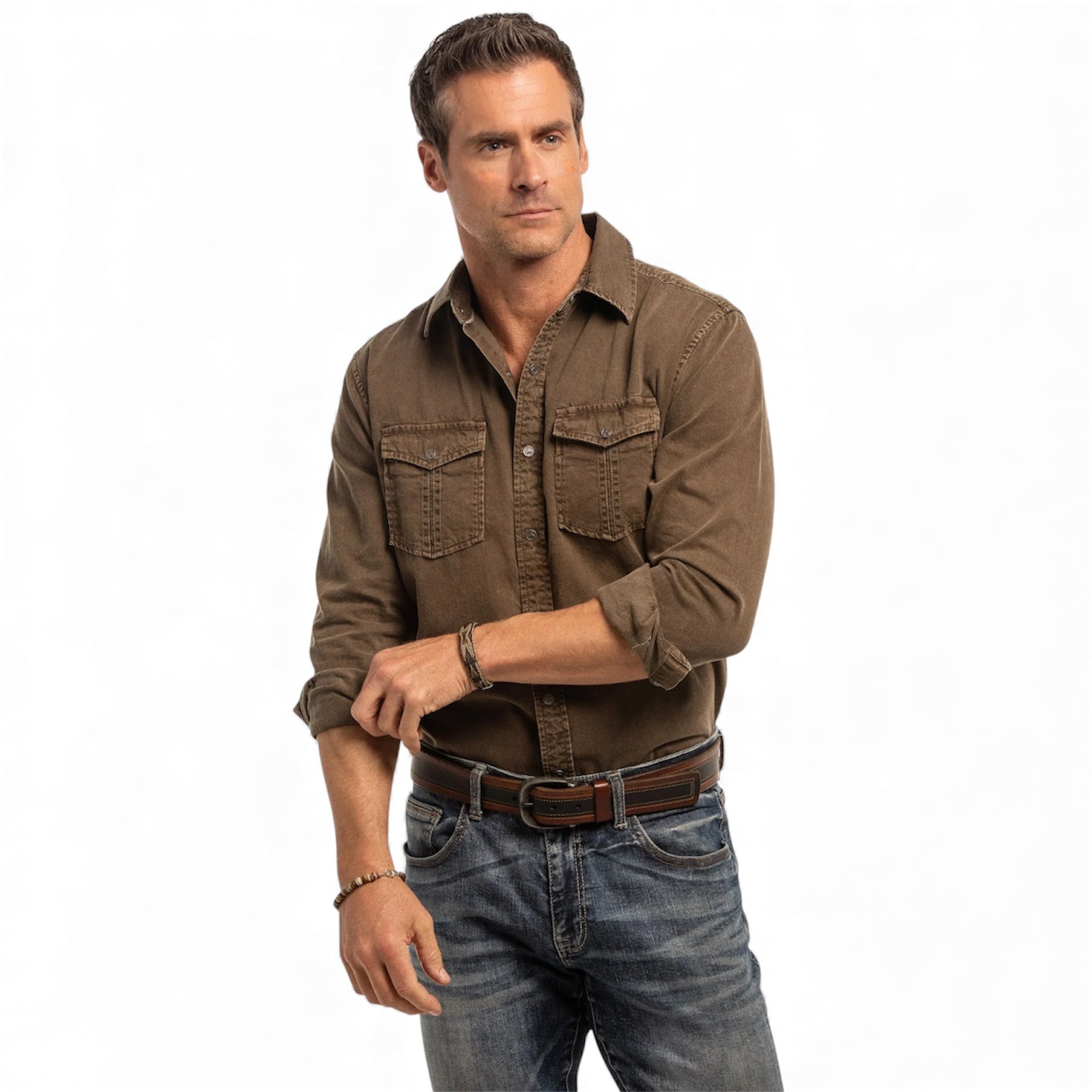 Madison CreekOutfitters | Prescott Snap Shirt | Coffee