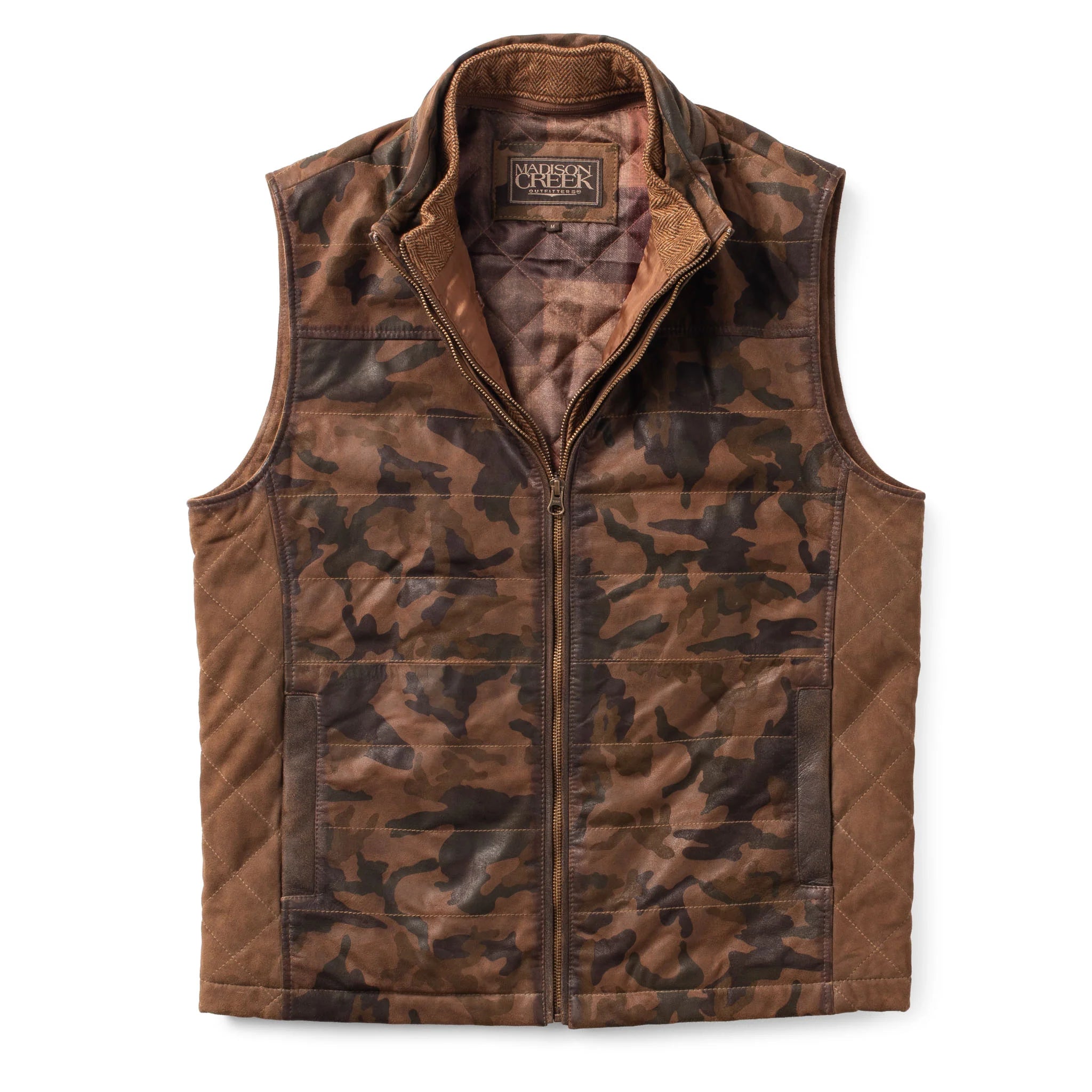 Madison Creek Outfitters | Ranger Waxed Suede Vest | Camo