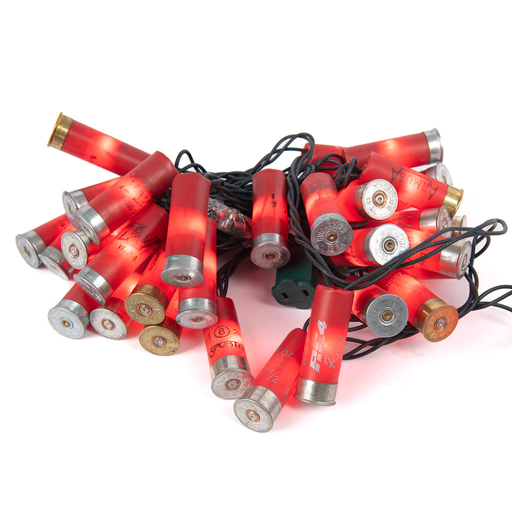 Hank's Bunkhouse | Upcycled Shotgun Shell Lights | Red